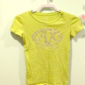 Armani Exchange Green Shirt